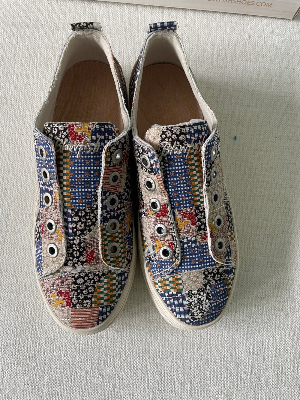 Blowfish Patchwork Canvas Low-Top Sneakers - Multicolor